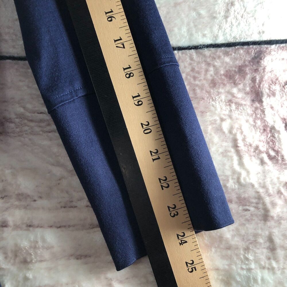 Von Lancelot Trench Coat S Navy Blue Double Breasted Jacket Military Goth Punk - Picture 14 of 16